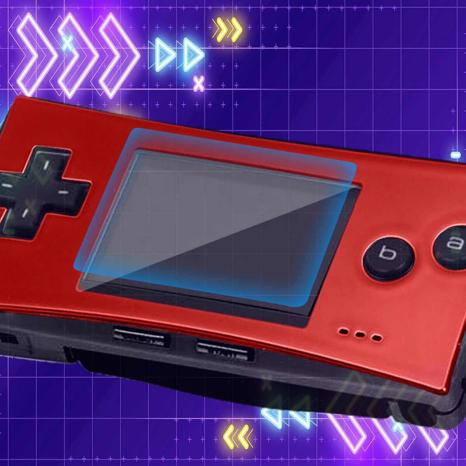 Detalle 2 de XBERSTAR ゲームボーイミクロ GBM用交換フェイスプレート アルミニウム製 レッド