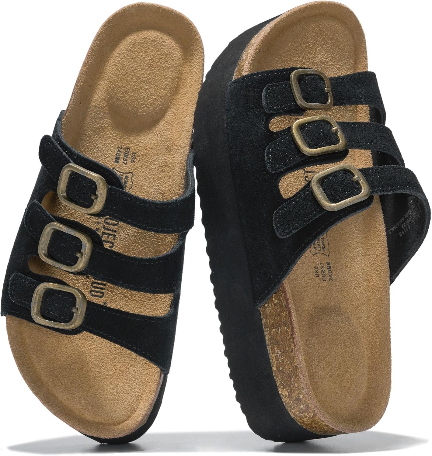 Detalle de Project Cloud 100% Genuine Leather Platform Sandals (Dyan) for Women