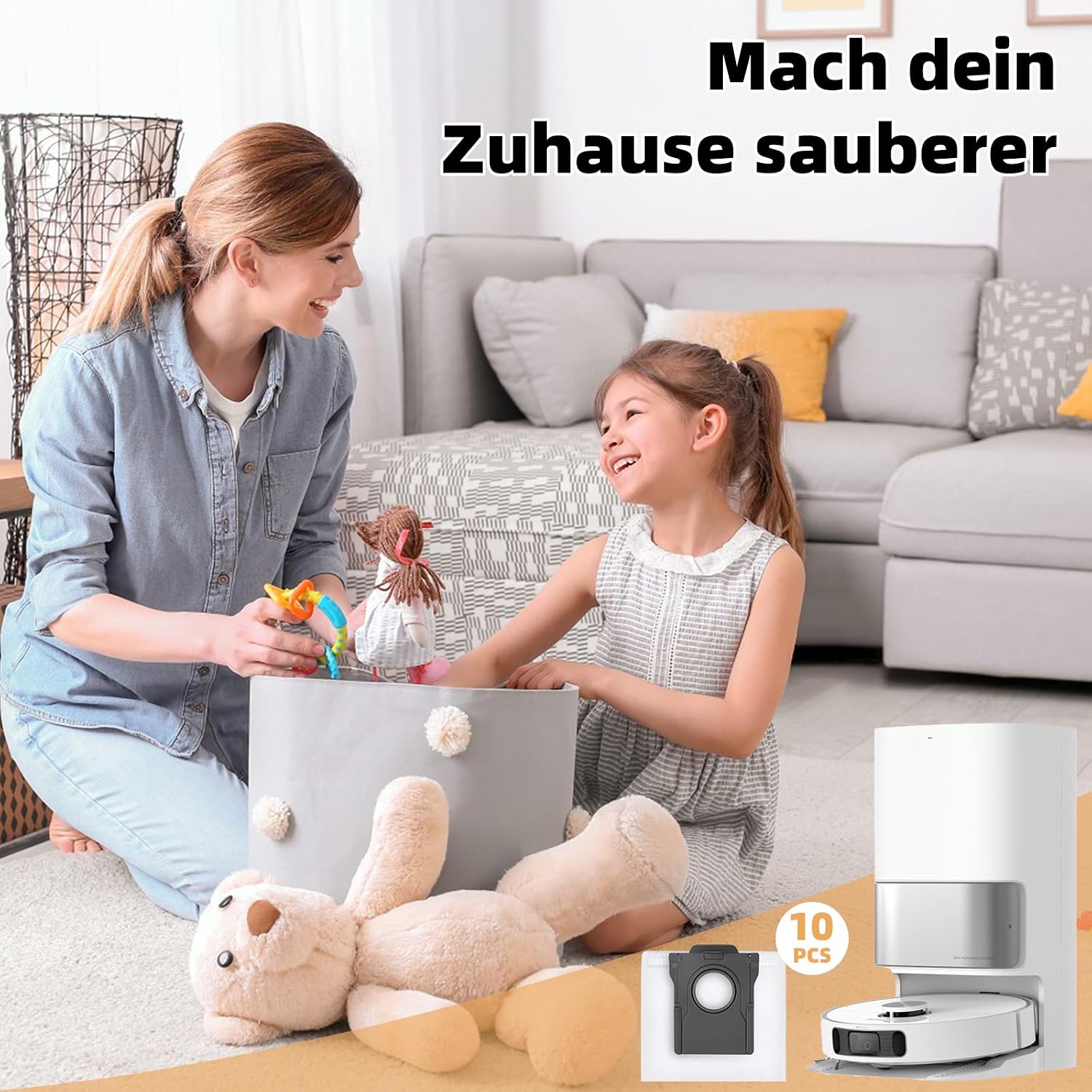 Thumbnail 6 de 10 Staubbeutel 3,2L fĂĽr Dreame Saugroboter đź§ą