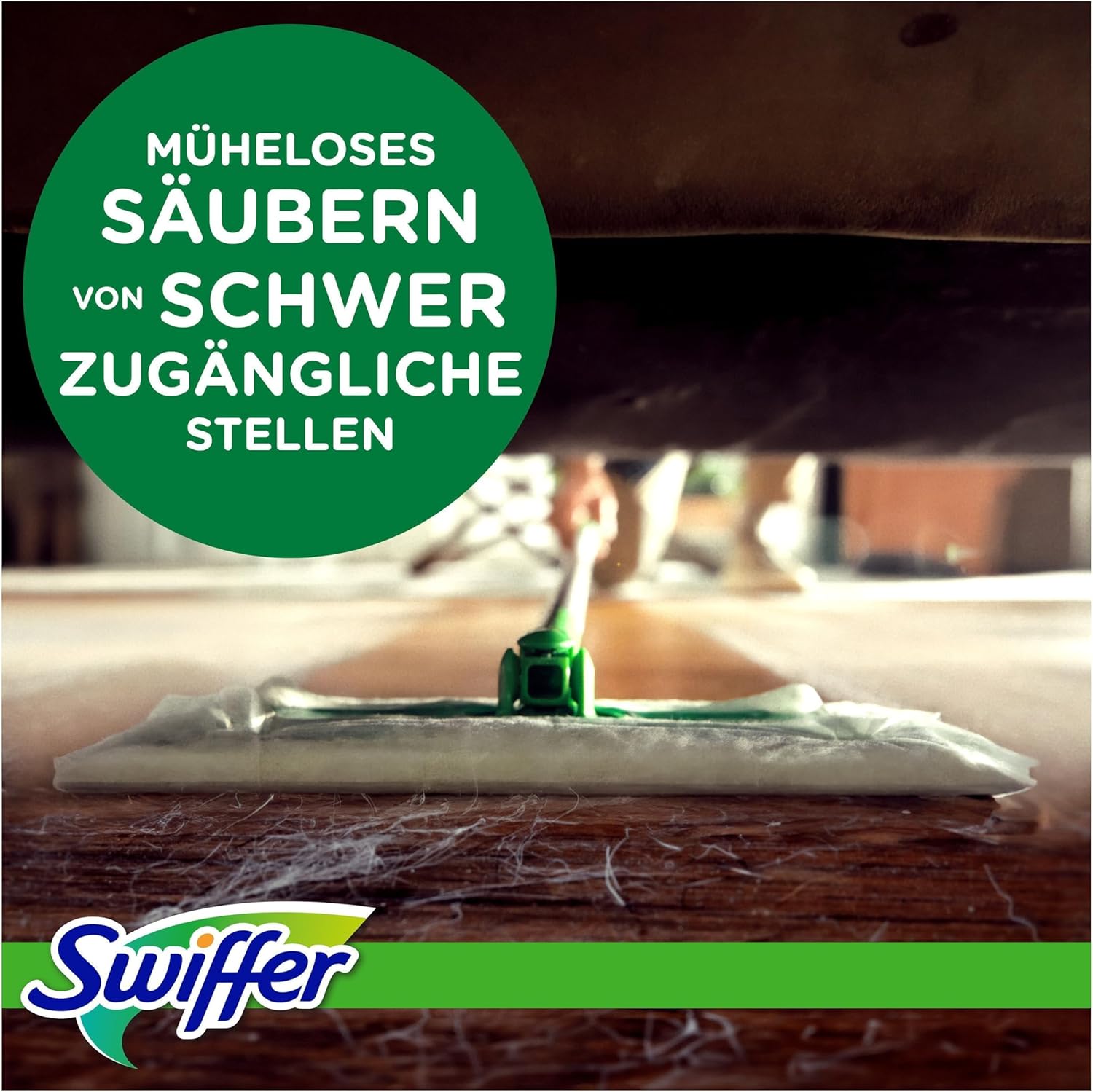 Detalle de Swiffer Bodenwischer Nachfüllpackung: 120 trockene + 3 feuchte Bodentücher für den Bodenwischer