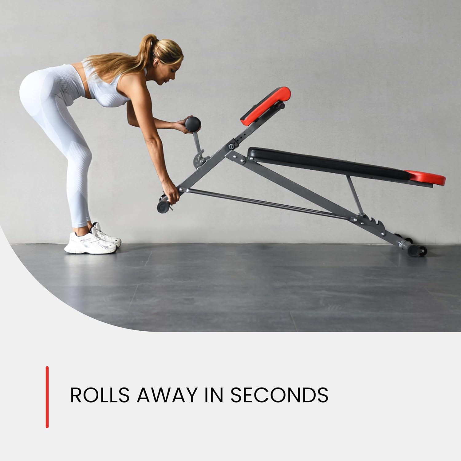 Detalle de Finer Form Adjustable Weight Bench, 8 Back Extension Levels