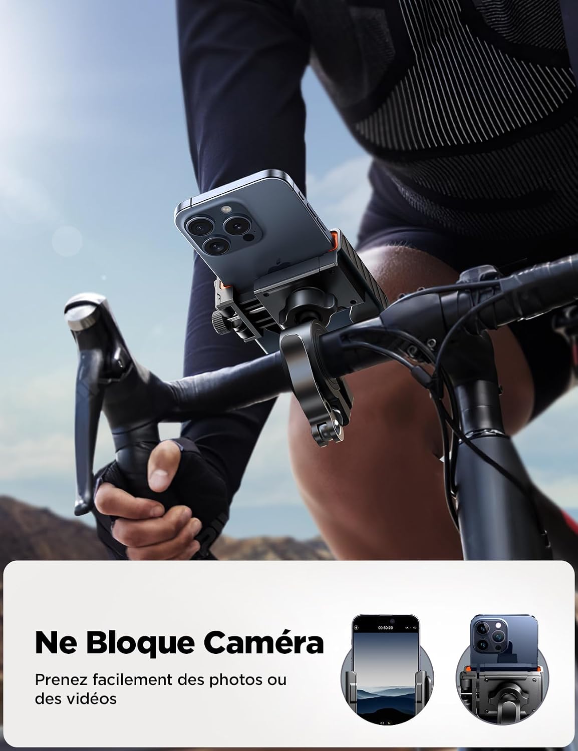Detalle 2 de JOYROOM Support guidon anti-vibration 360°