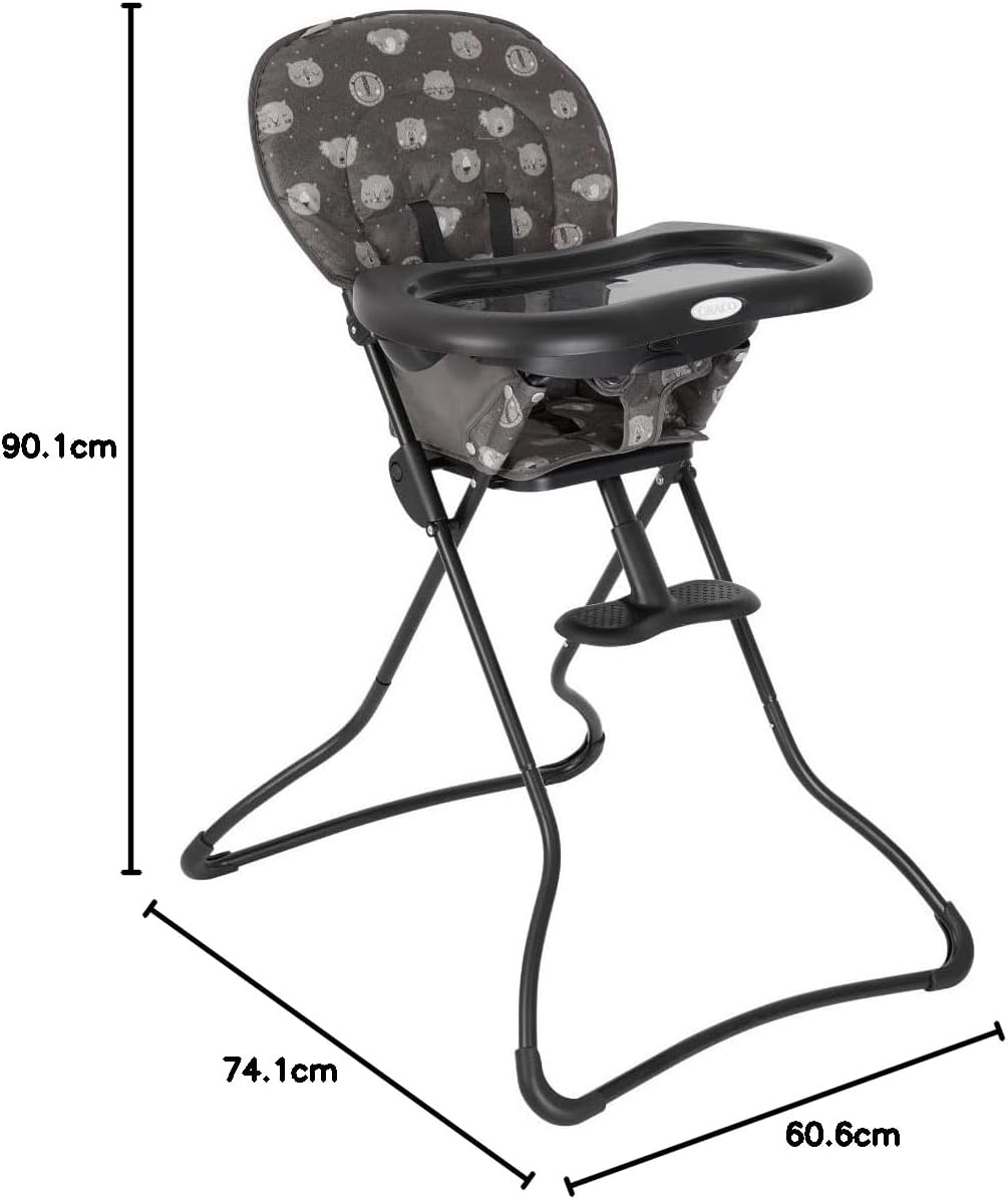 Detalle de Graco Snack N' Stow Highchair with Compact Fold – light, compact, and practical