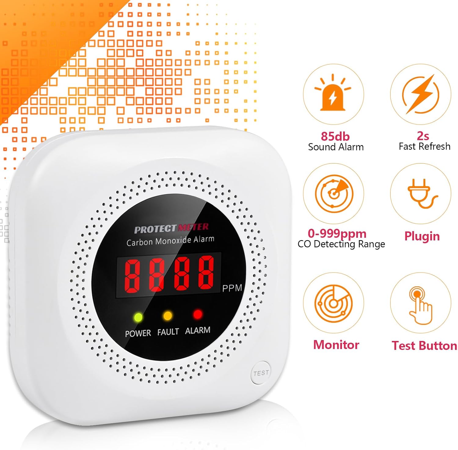 Thumbnail 2 de Protectmeter Carbon Monoxide Detectors 3-Pack