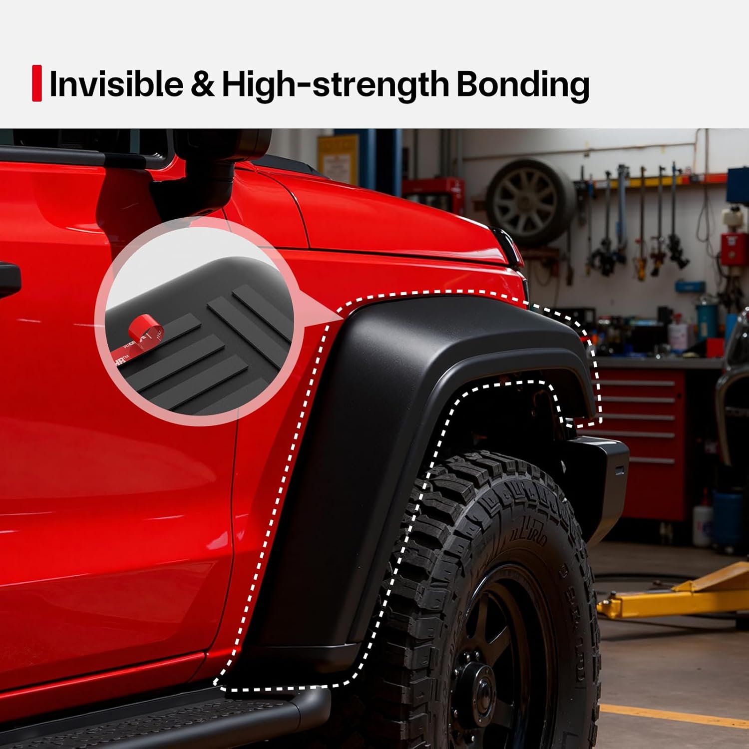 Thumbnail 2 de FIXCHORD Double Sided Tape Heavy Duty: Extra Strong Acrylic Foam Mounting Tape (Black, 15.4ft x 0.39in)