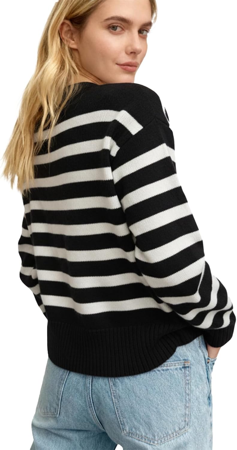 Detalle 2 de Truwelby V-Neck cardigan with ribbed knit