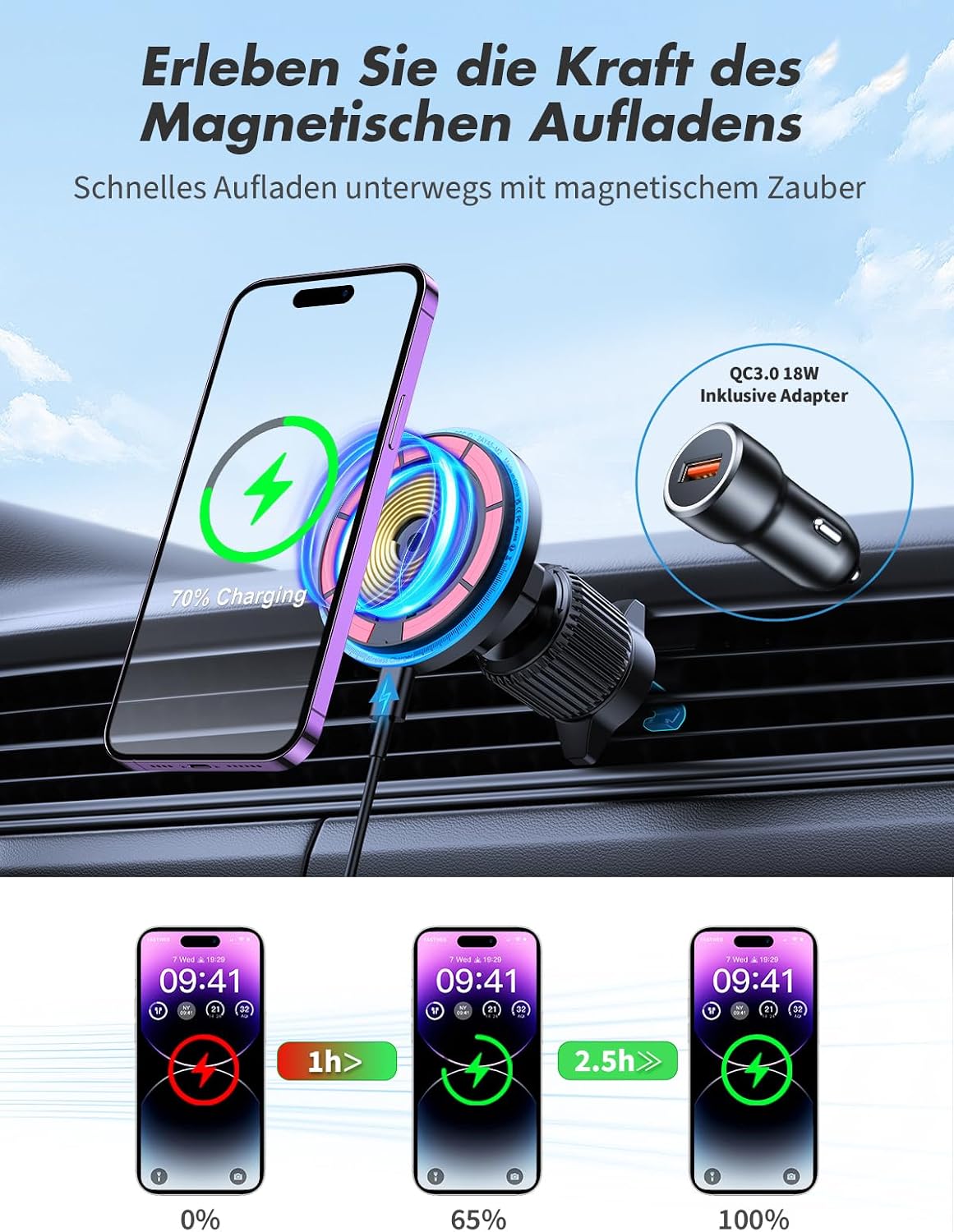 Thumbnail 2 de Rolgno Autohalterung Ladegerät
