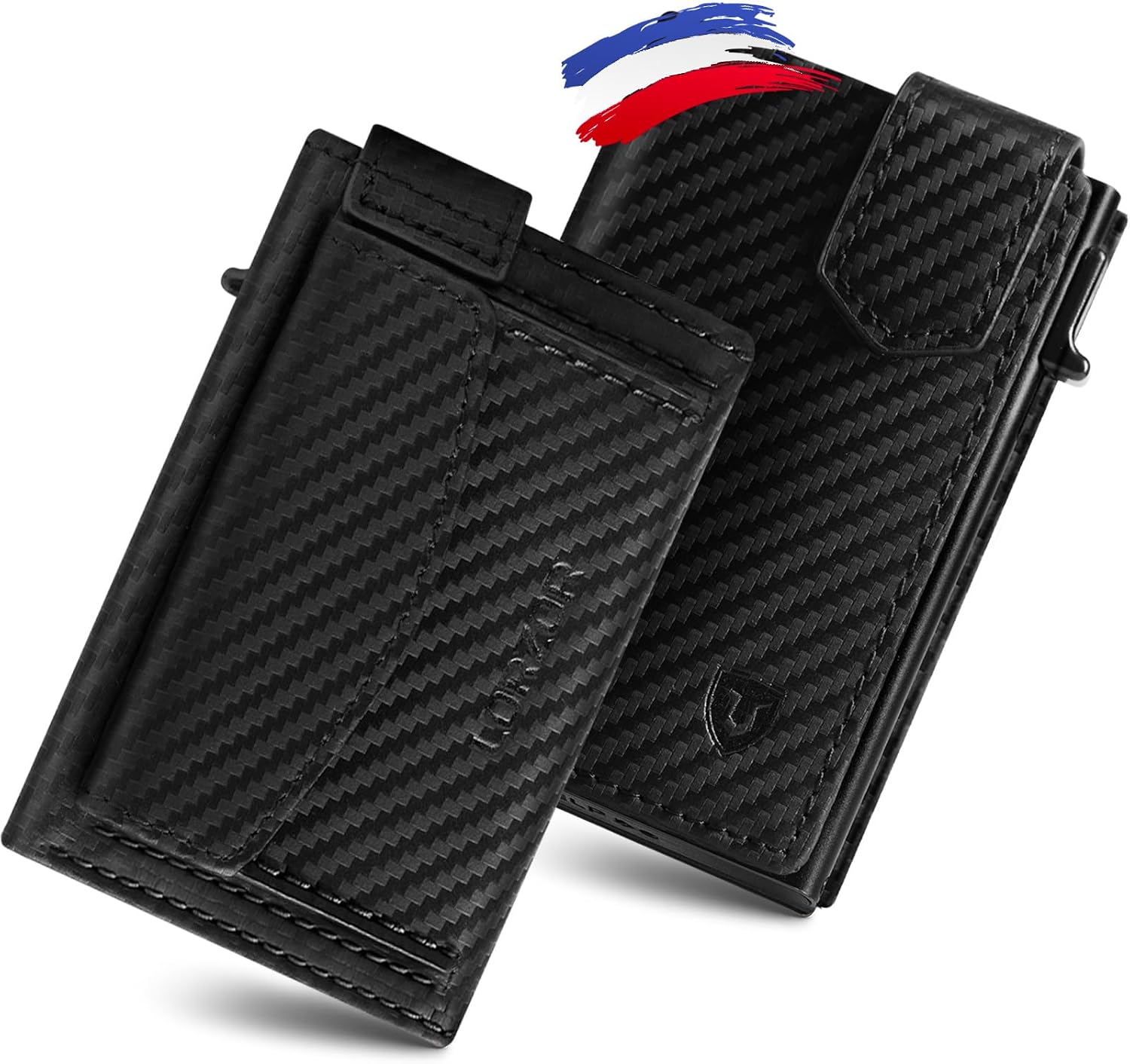 Detalle de LORZOR Portefeuille Homme XXL avec Porte-Monnaie et RFID – Cuir Véritable, Fin et Sécurisé