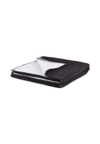 Detalle de PUMA Team Towel Small (50x100) – Unisex, Schwarz/Weiß, Modell 054553