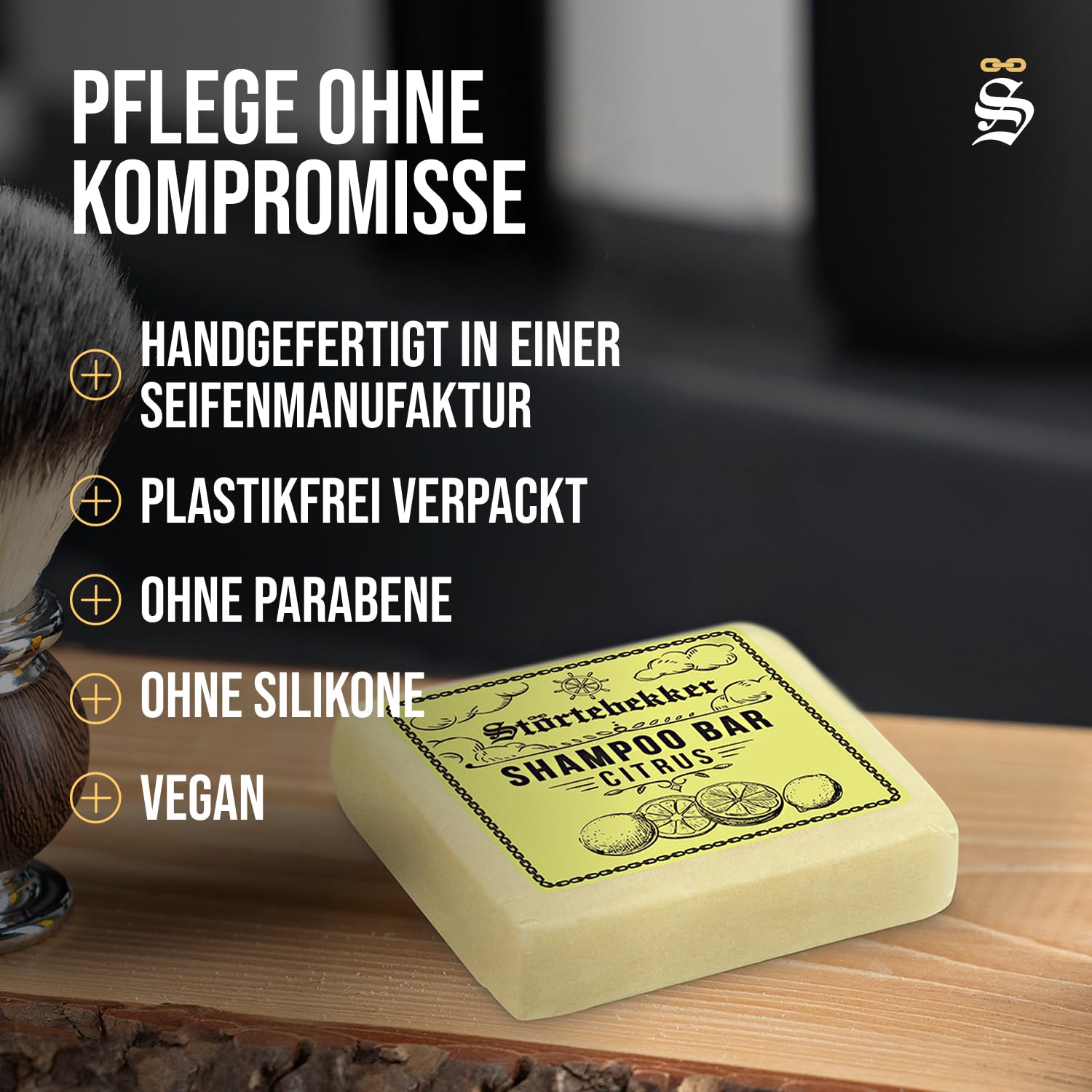 Thumbnail 4 de Störtebekker Premium Shampoo Bar Citrus – Festes Shampoo für Haare, Kopfhaut und Bart (100 g)