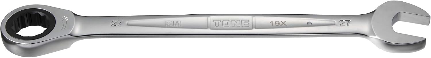 Detalle de トネ(TONE) HPRM-27 ラチェットめがねレンチ 27mm・全長357mm