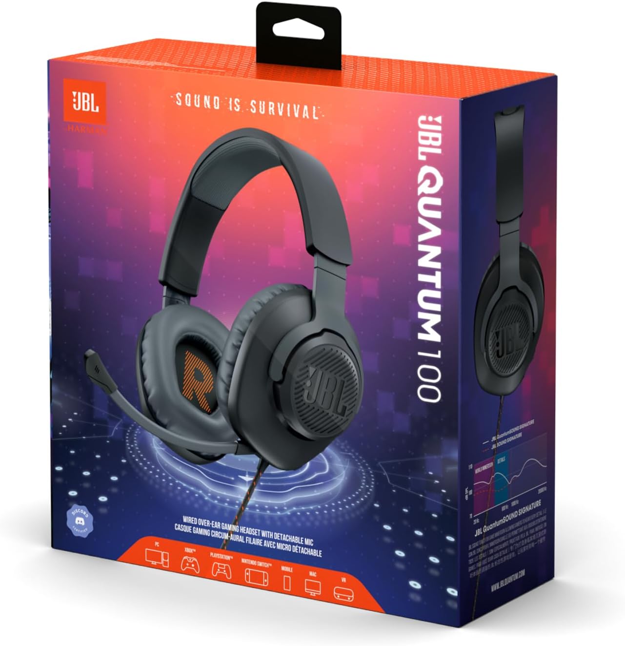 Thumbnail 3 de JBL Quantum 100 auriculares para gamers