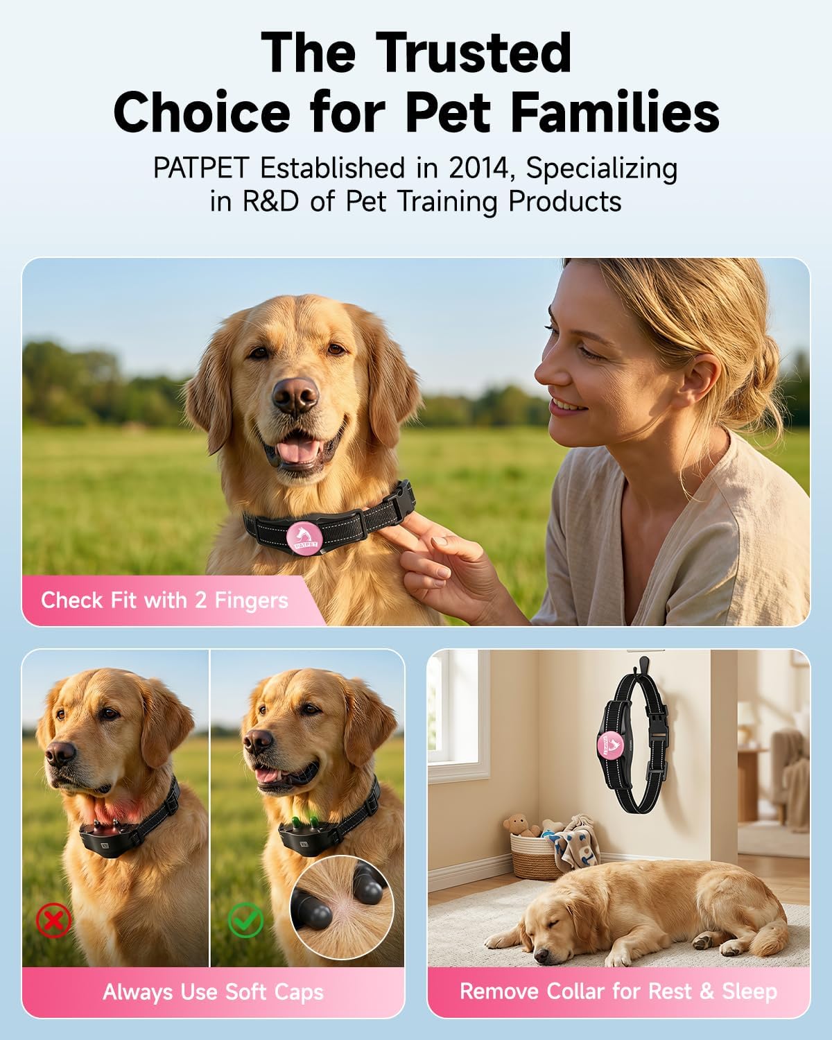 Detalle 2 de PATPET Dog Training Collar IPX7