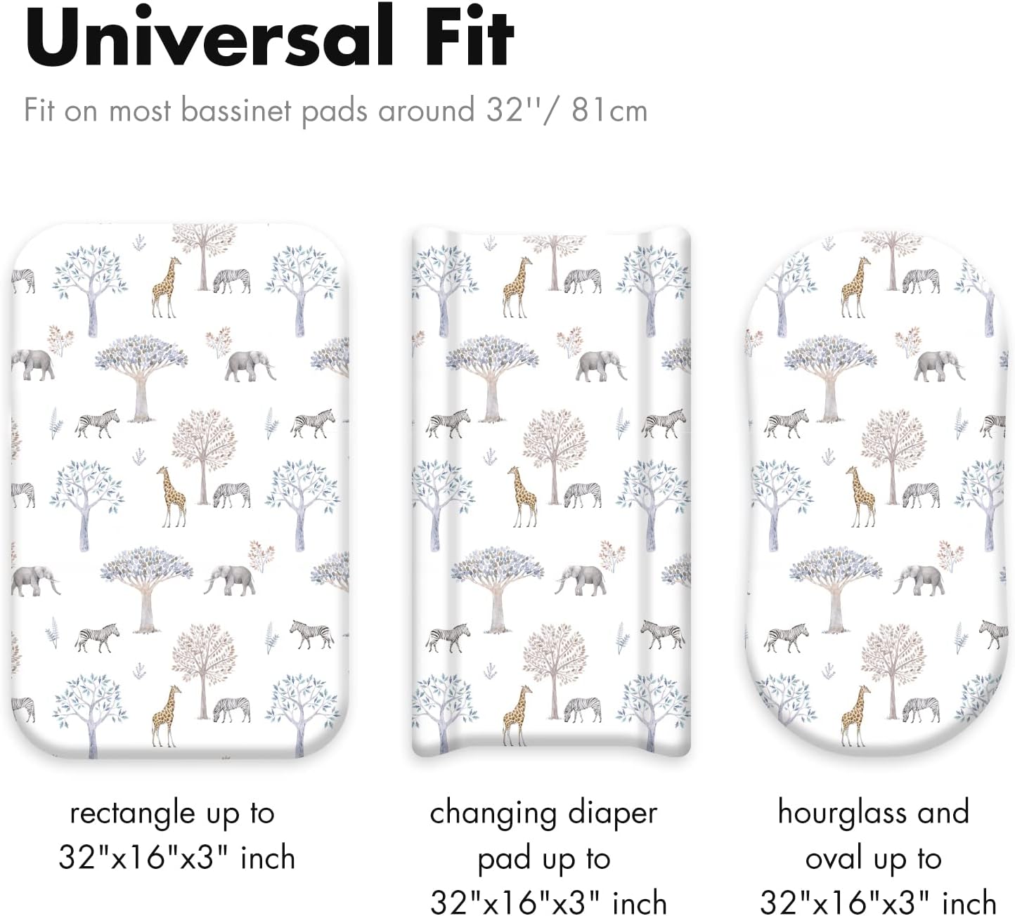 Thumbnail 2 de GLLQUEN BABY Moses Basket Fitted Sheets 2-pack