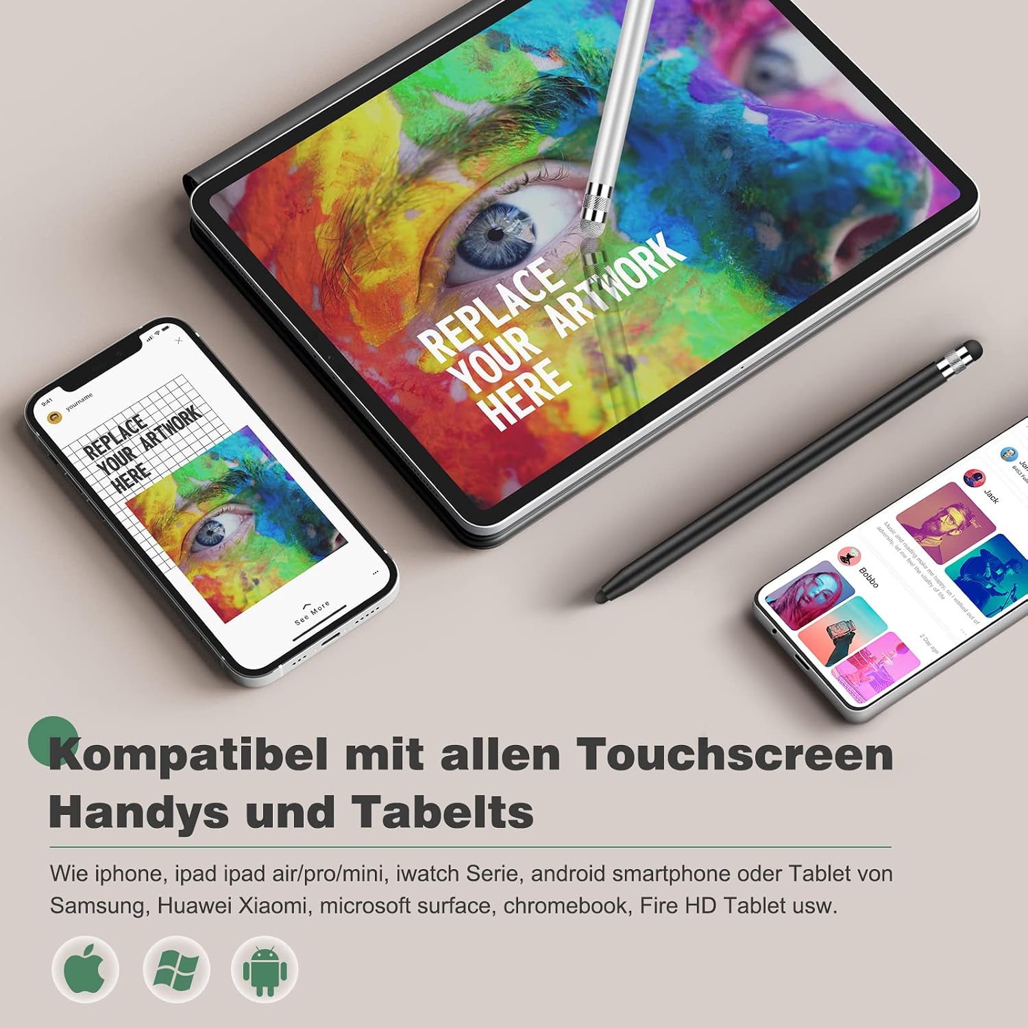 Detalle de Touchscreen Stift MEKO 2 Pack 14 cm