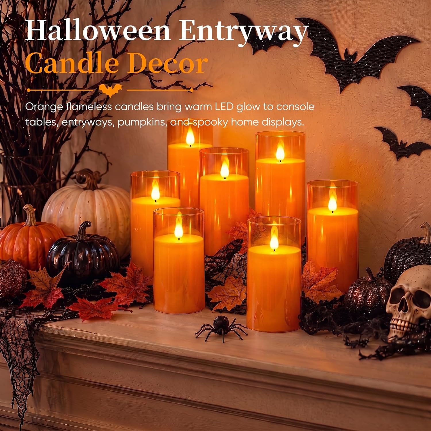 Detalle 2 de Homemory Flameless Candles, 9-Pack