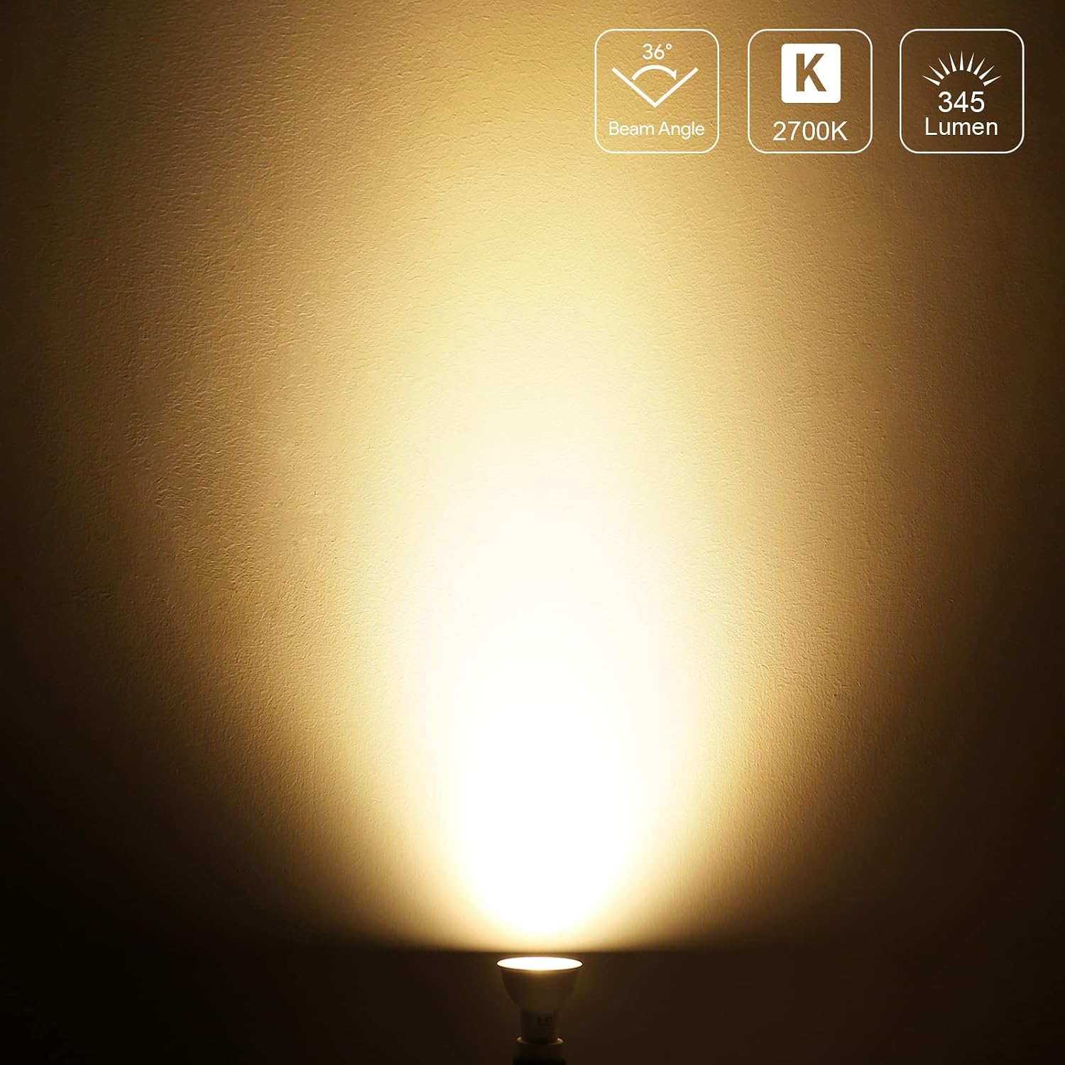 Detalle 2 de Lepro Bombilla LED GU10 4W, pack de 10