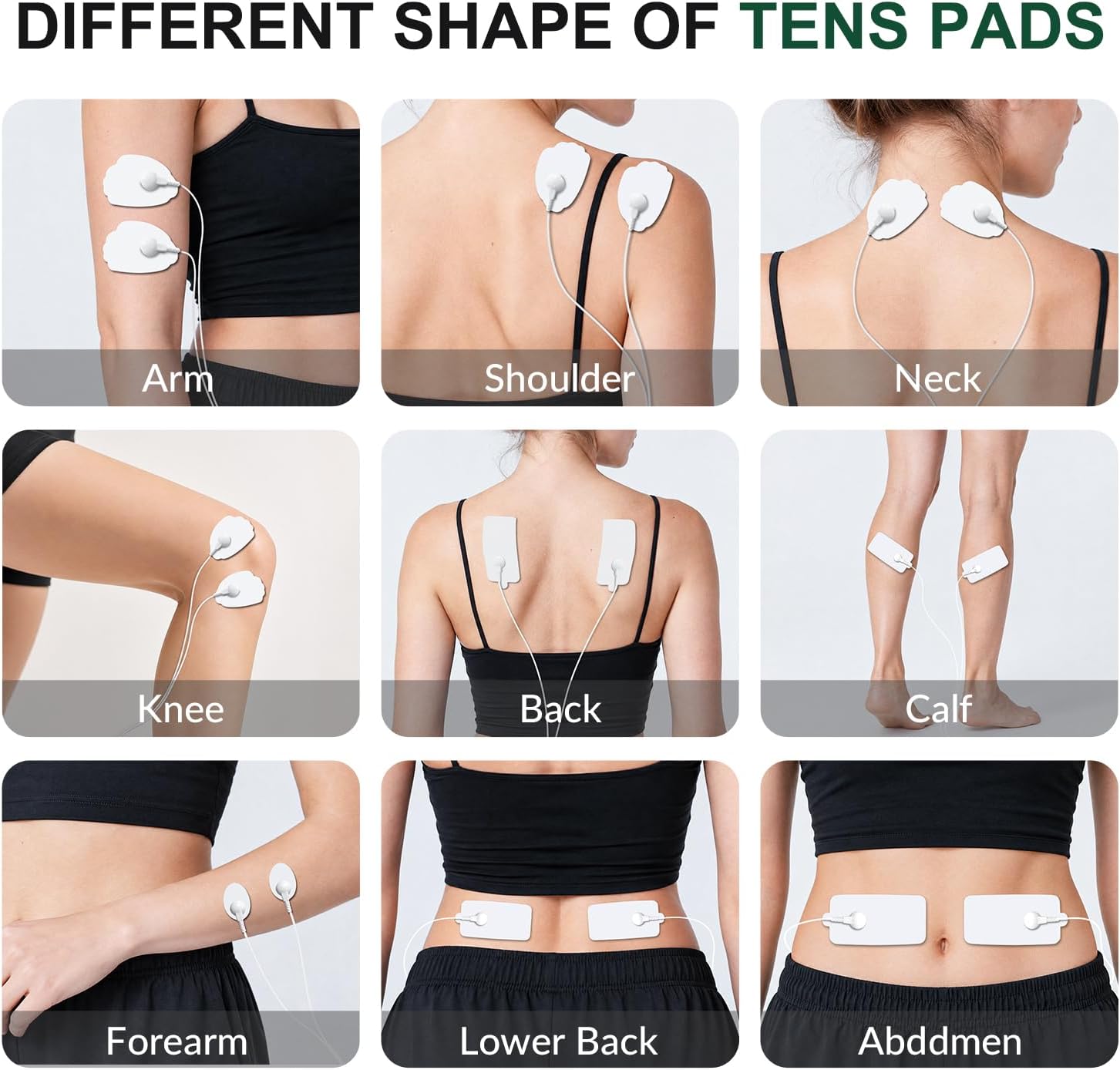 Detalle 2 de Belifu 1 Reusable TENS Electrode Pads, Latex-Free, 3.5 mm Snap Connection