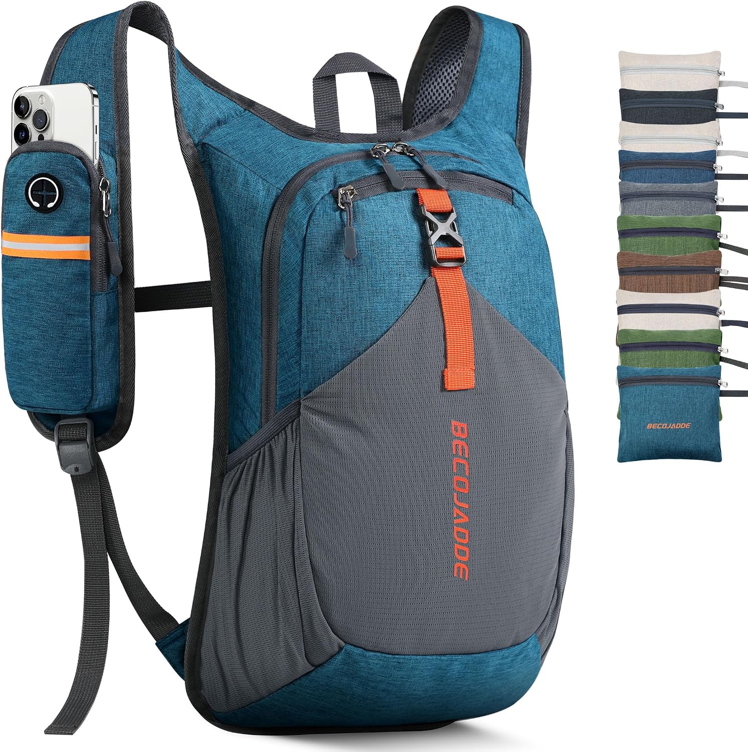 Detalle de BECOJADDE 15L Wanderrucksack Türkis