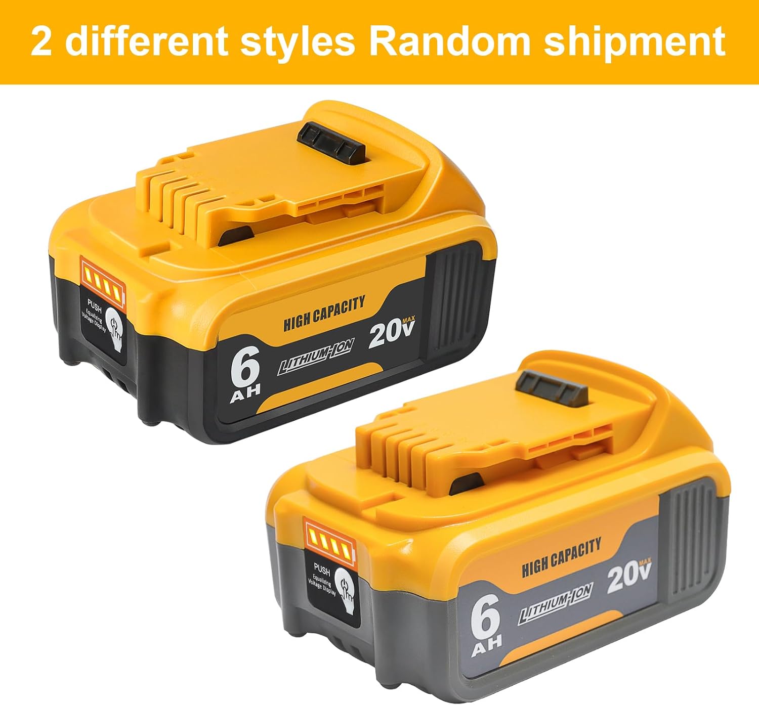 Detalle de waitley WTL200 20V 6.0Ah Replacement Battery for DeWalt Tools