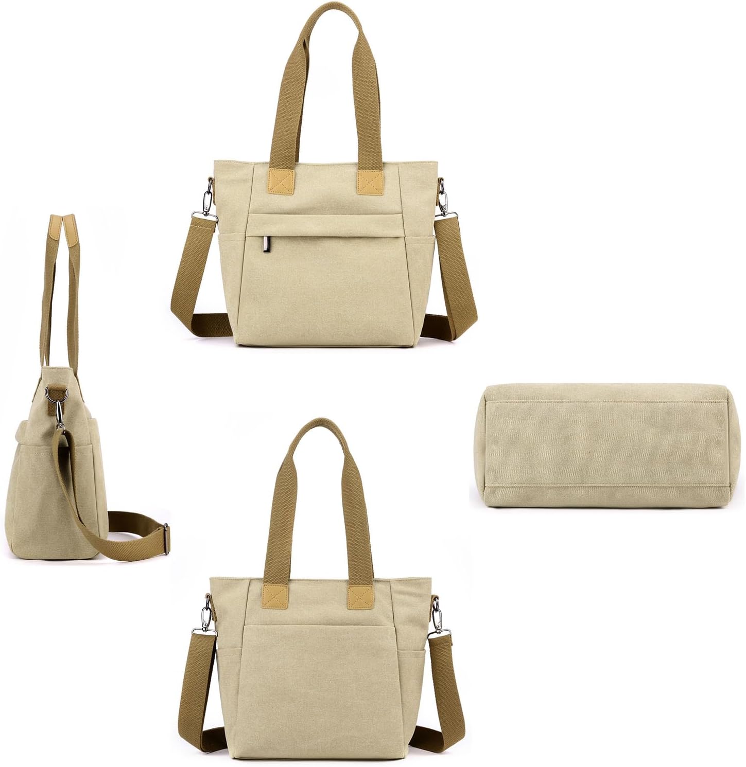 Thumbnail 6 de Zhongningyifeng Canvas Tote Bag with zipper