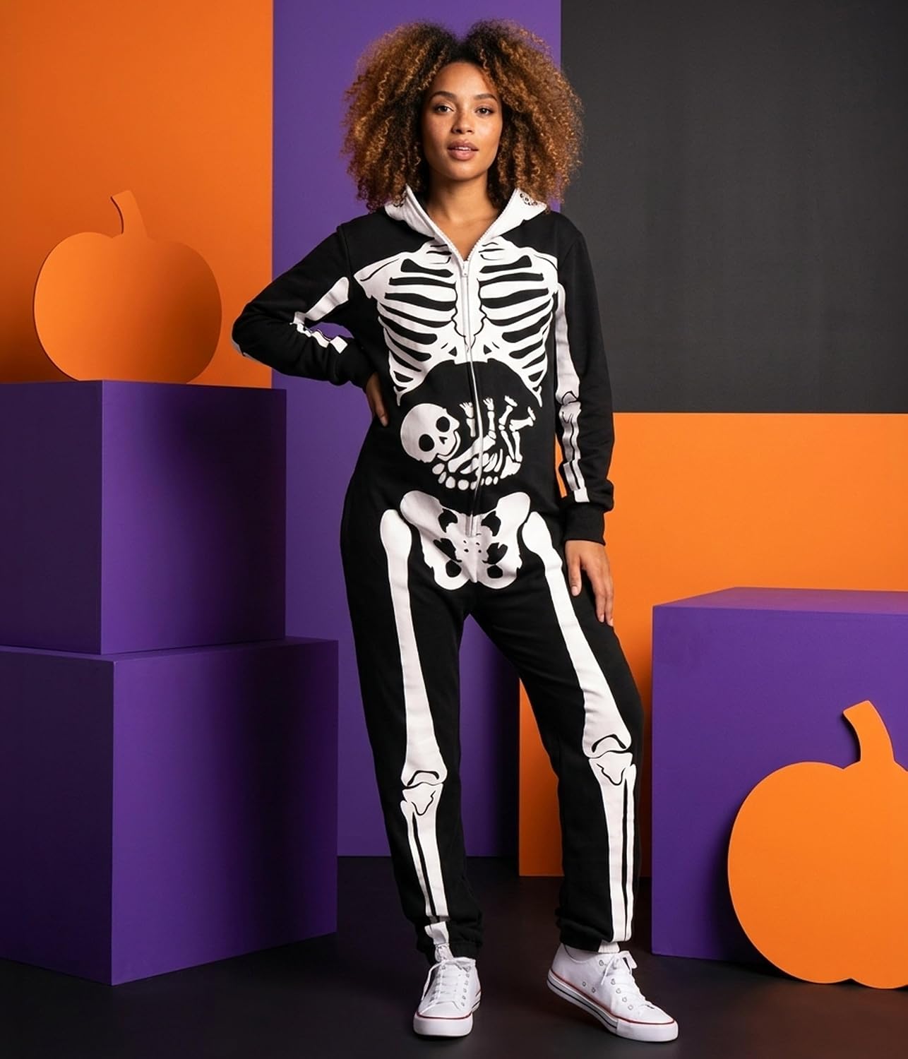 Detalle 2 de Tipsy Elves Skeleton Halloween Jumpsuit