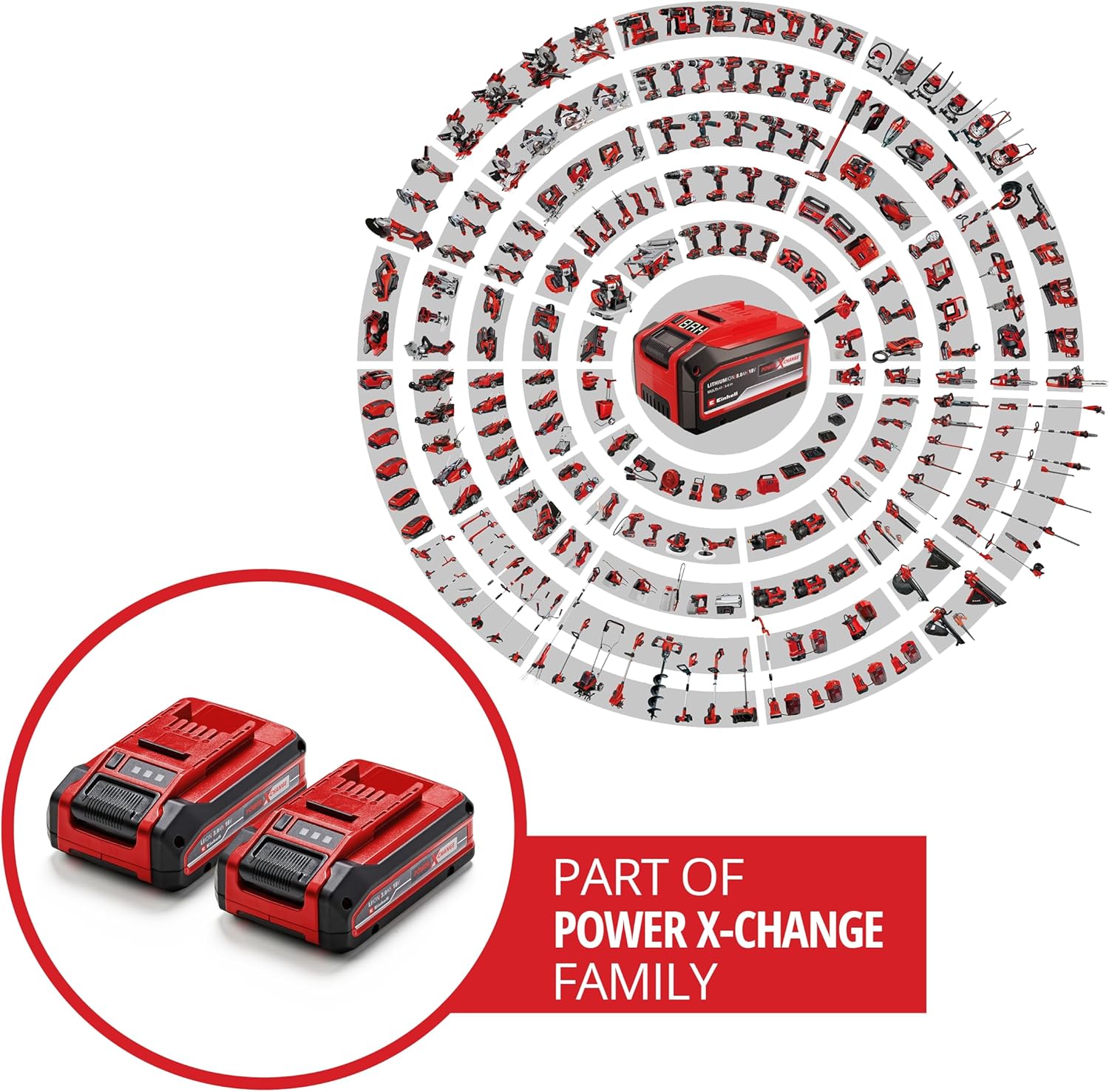 Thumbnail 2 de Original Einhell Pack Double Batterie PXC 18 V 3,0 Ah (2 x 3,0 Ah) sans chargeur