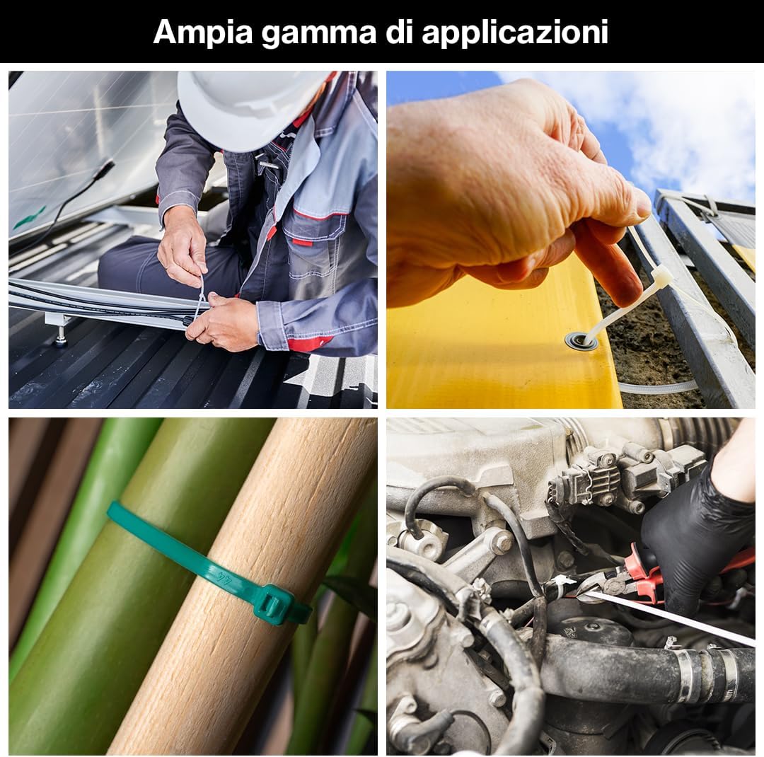 Thumbnail 5 de ERKO Fascette plastica nere 400x4,8 mm 100 pezzi