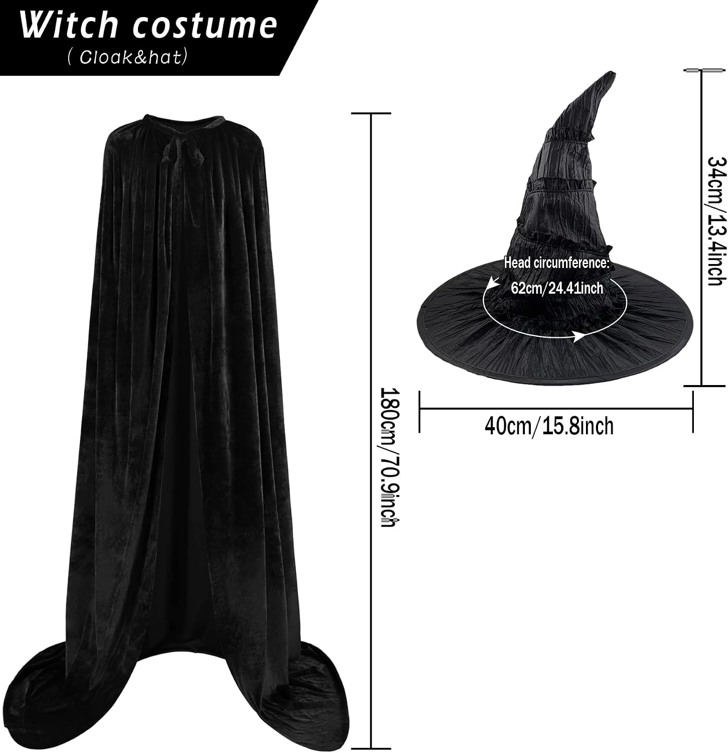 Thumbnail 5 de keland Costume de sorcière maléfique femme 180 cm 🧙♀