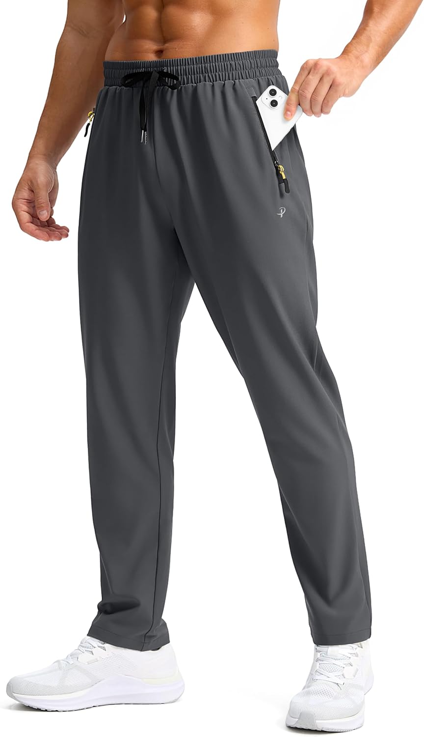 Thumbnail 6 de Pudolla Men's Lightweight Hiking Pants: Quick-Dry, Water-Resistant Sweatpants with Zipper Pockets