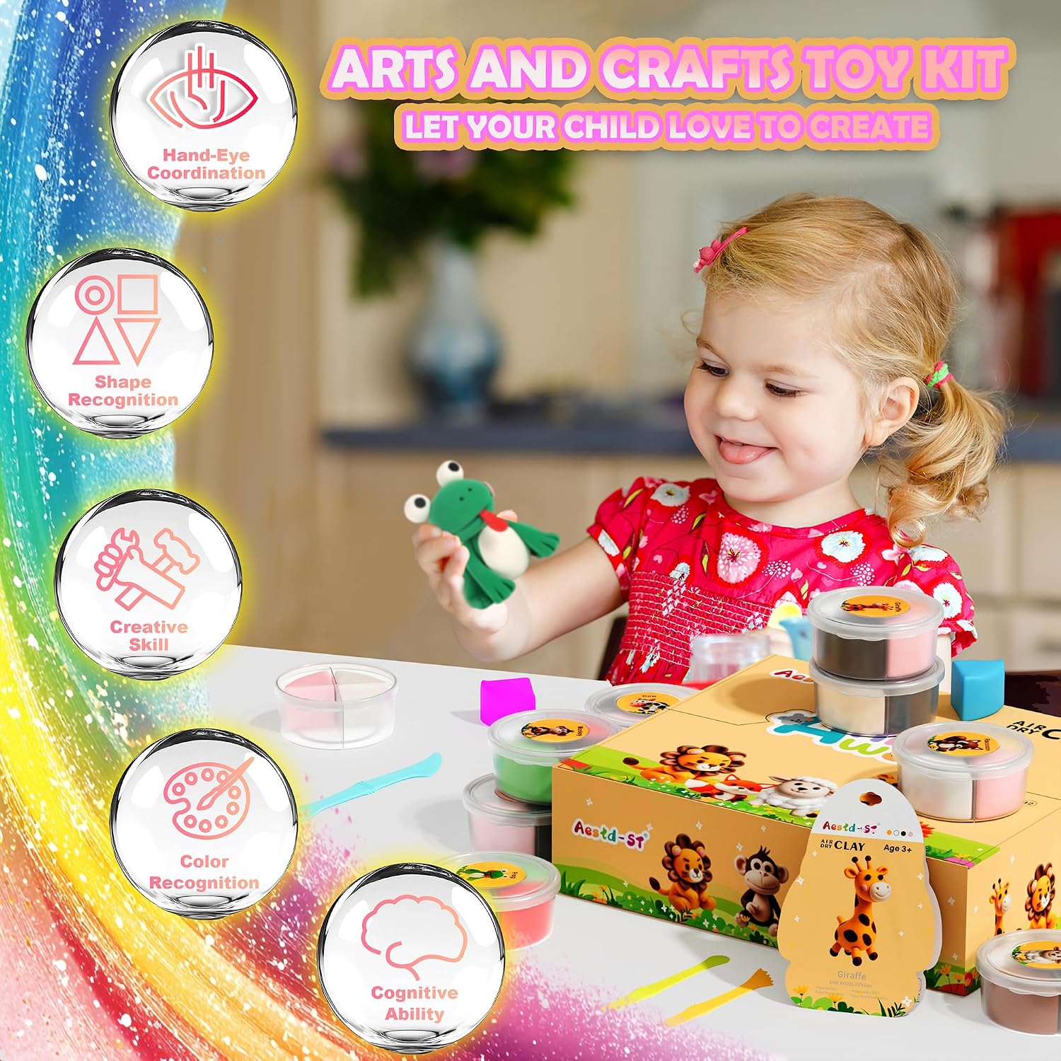 Thumbnail 5 de Air Dry Clay Kit 12-Box Modeling Set 🎨