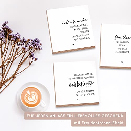 Thumbnail 5 de Wunderpixel Holzbild Freundschaft – alle bekloppt, 15x15x2 cm