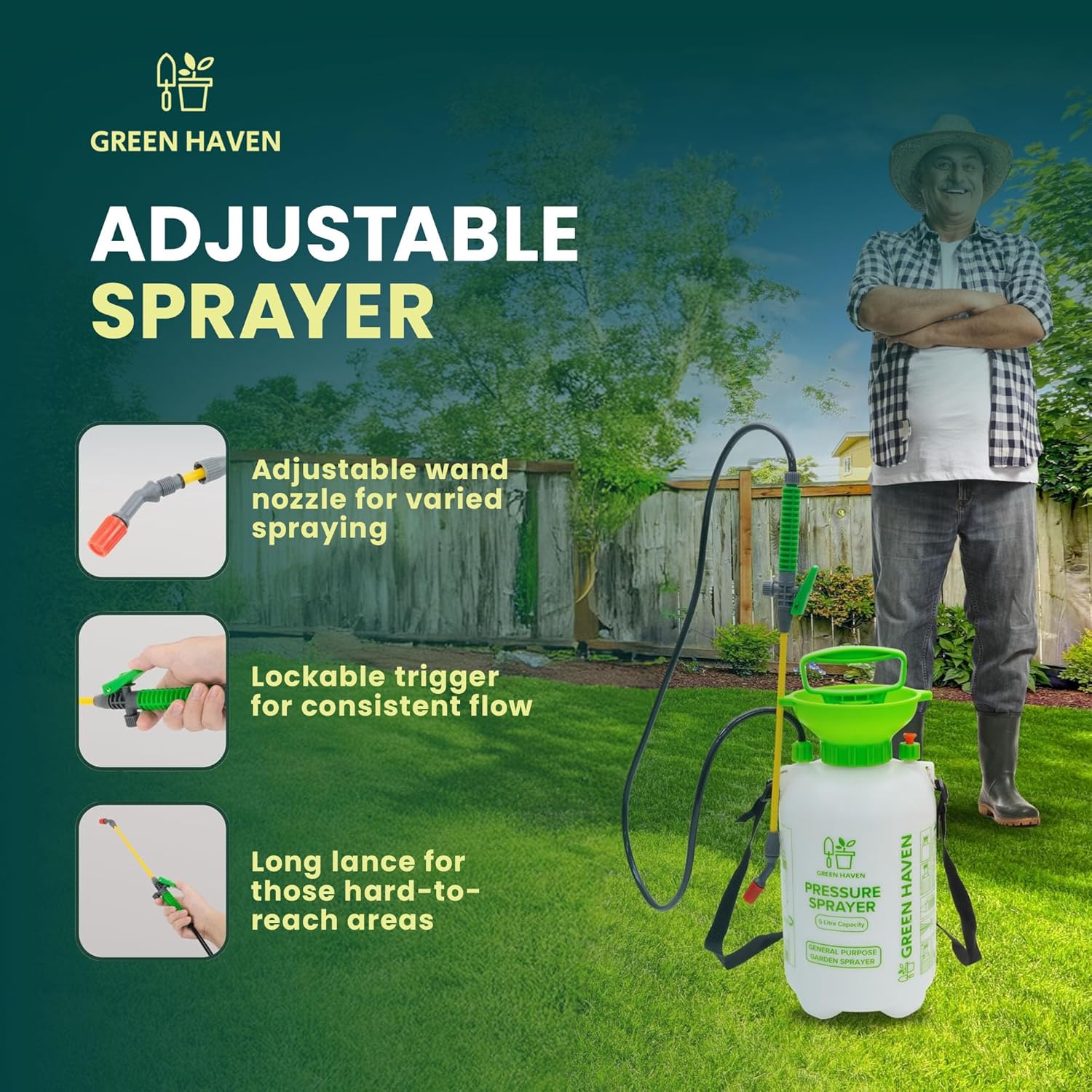 Thumbnail 3 de Green Haven 5 Litre garden sprayer