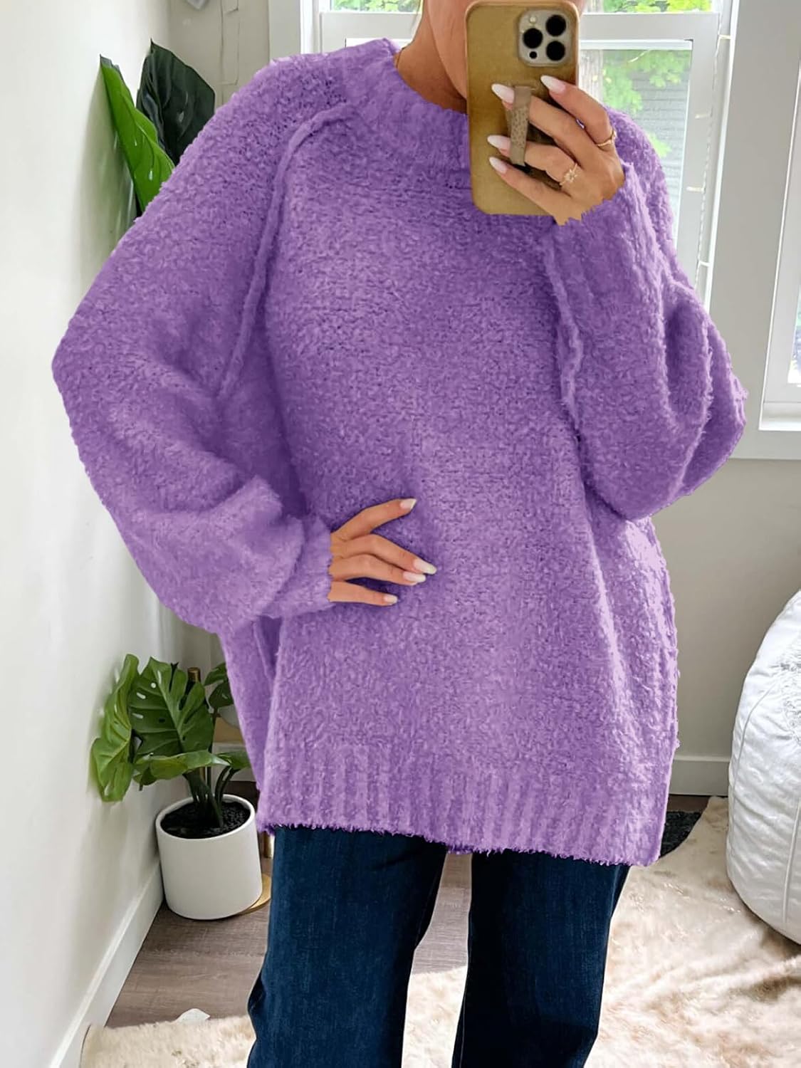 Detalle de Saodimallsu Women's Sweater, Polyester Blend