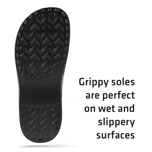 Detalle de Lakeland Active Women's Silloth Lightweight Ventilated Clogs – Black, UK Size 5