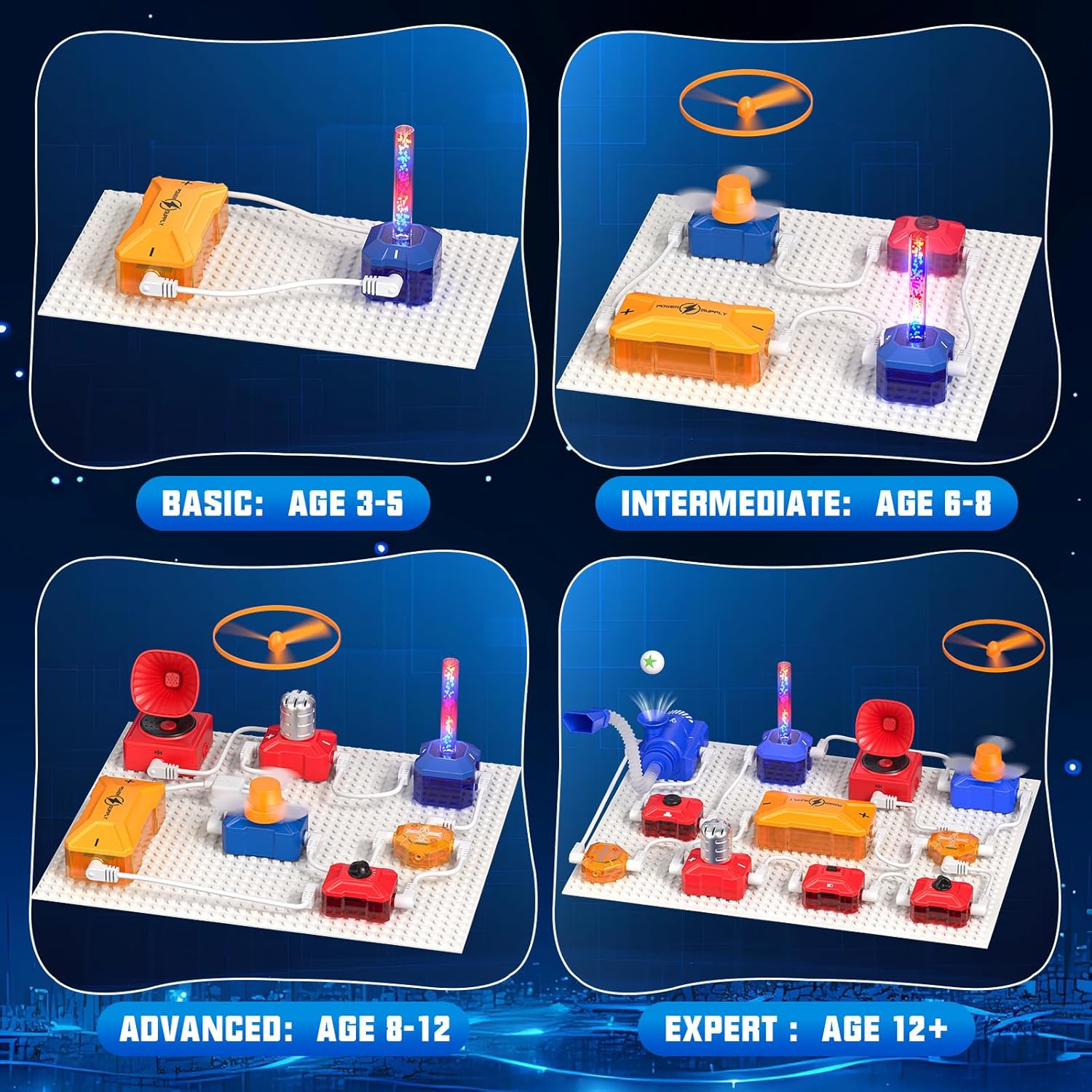 Thumbnail 3 de Sunrad Elektronik Baukasten für Kinder: Elektro-Experimentierkasten ab 8–12 Jahren (260+ Experimente)