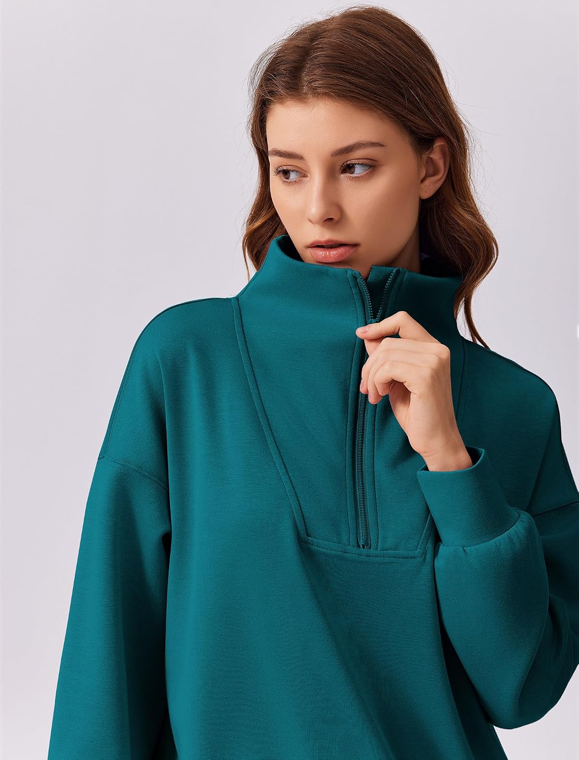 Detalle de PINSPARK pinspark tracksuit Women's Two-Piece Set, Oversized Sweatshirt & Wide-Leg Pants