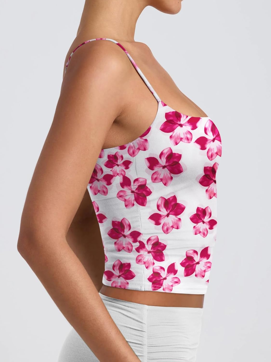 Thumbnail 3 de PINKMSTYLE Women's Basic Double Lined Scoop Neck Tank Top