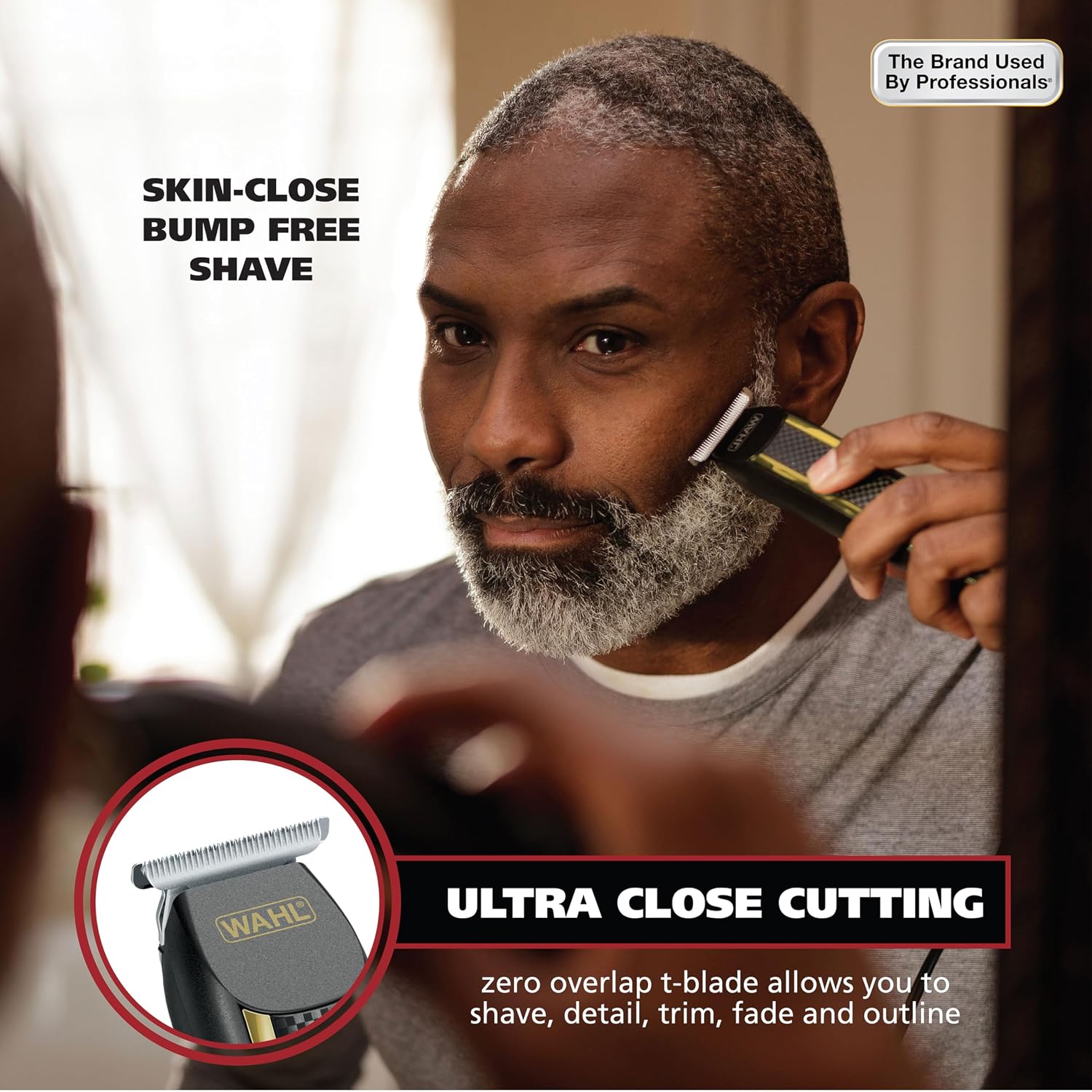 Detalle de Wahl Edge Pro 9686-300 Corded Beard Trimmer with Zero-Overlap T-Blade