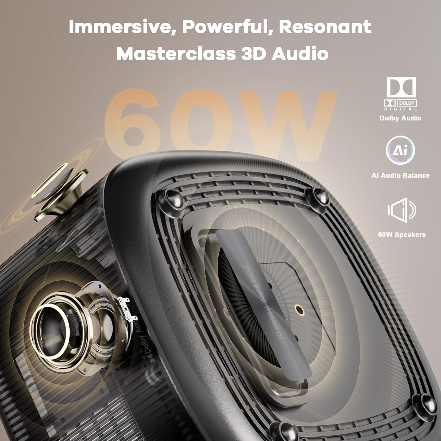 Thumbnail 1 de ONOAYO ONO5Pro 2.0 4K projector 3000 ANSI 📽