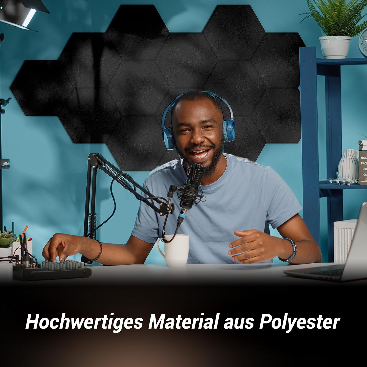 Thumbnail 2 de TONOR Hexagon Akustikpaneele Schalldämmung 12 St