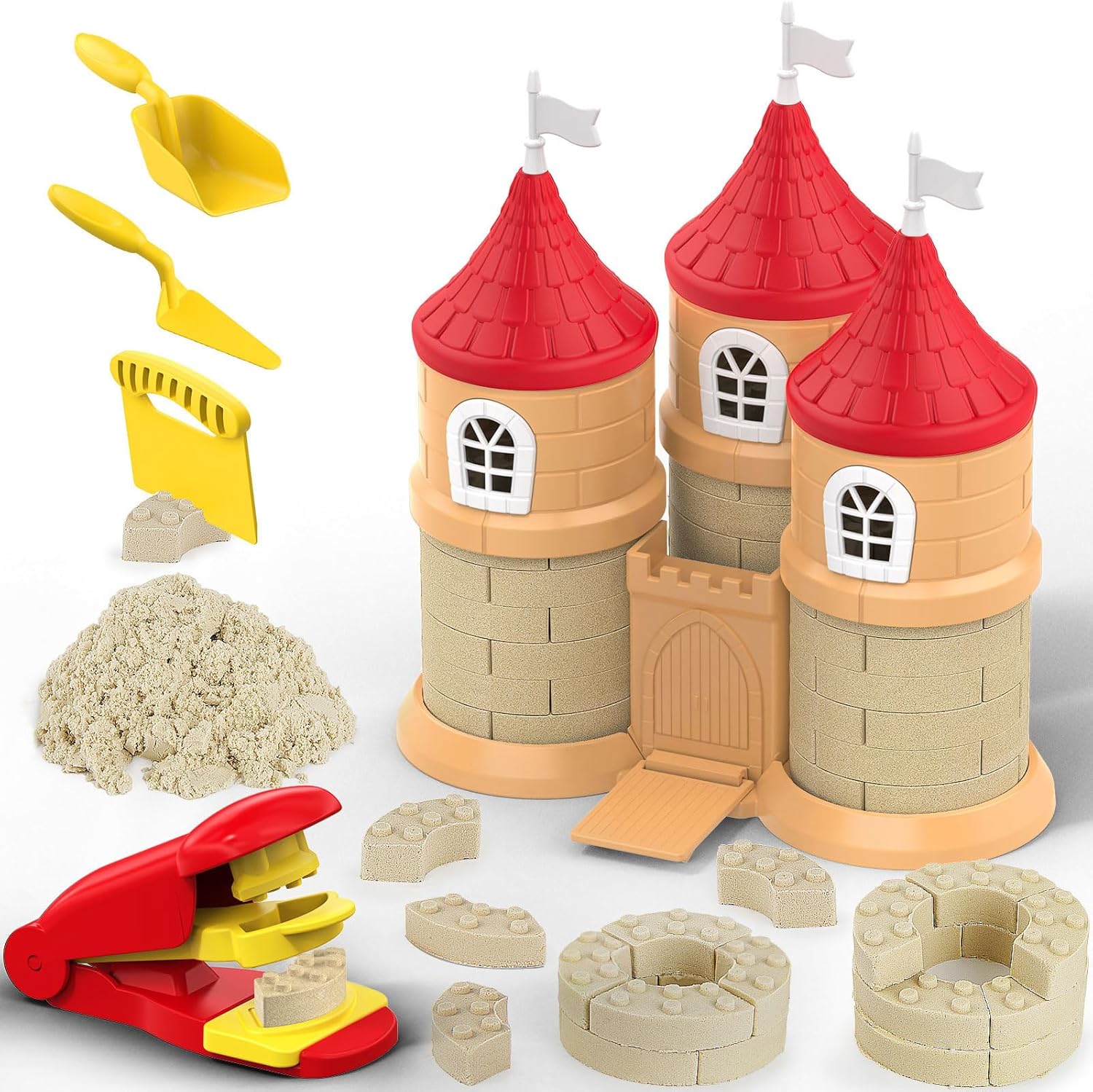 CICIPLAY Play Sand Set 1.7 lb mouldable sand