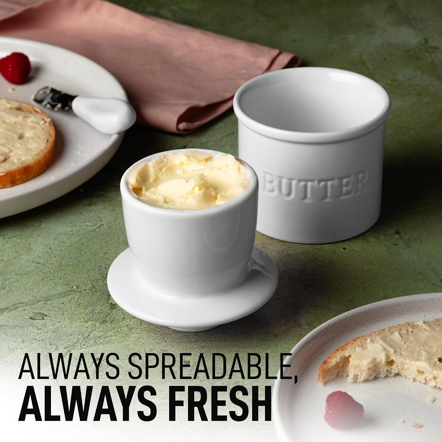 Thumbnail 2 de Zulay Bell Shaped Butter Crock with Lid