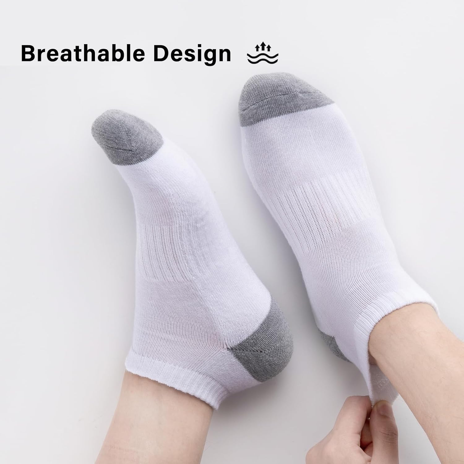 Thumbnail 6 de eallco 10 Pairs Men’s Ankle Socks (Low Cut, Cushioned & Breathable)