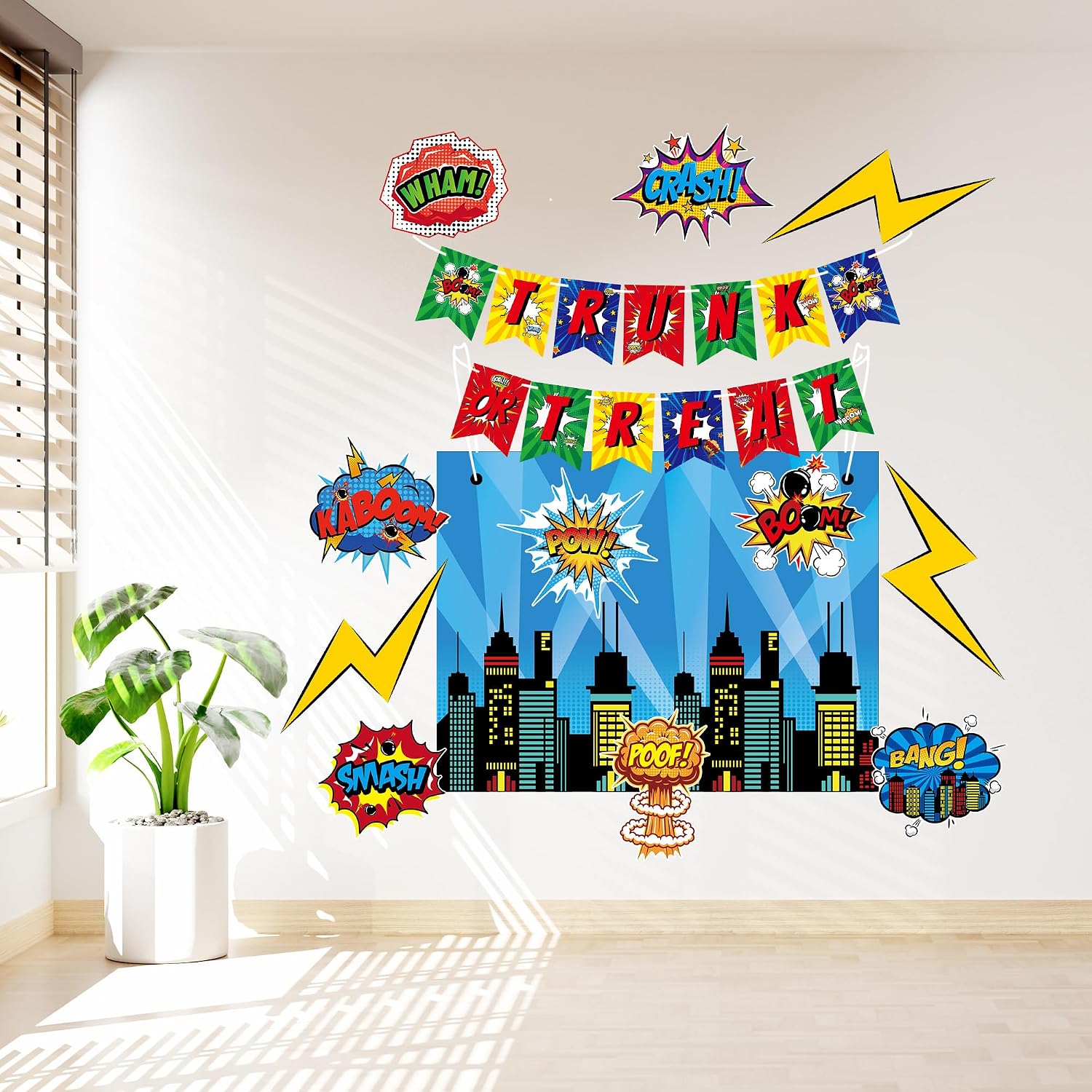Detalle 2 de Xutengy Halloween Car Decorations Kit, Polyester