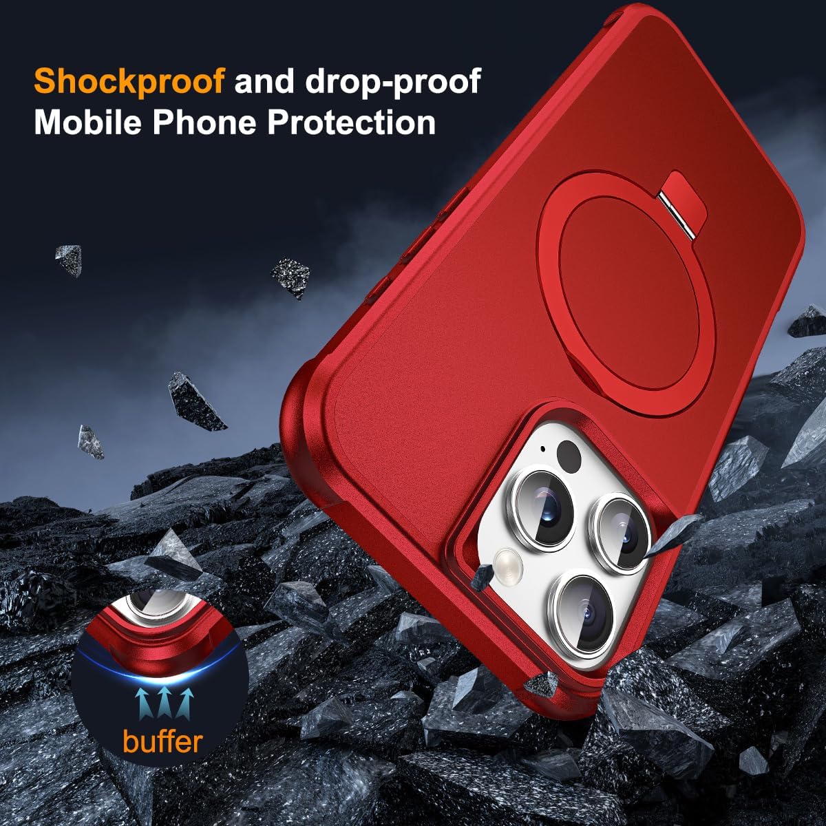 Thumbnail 6 de SKYLMW iPhone 16 Pro Max magnetic ring case 6.9"