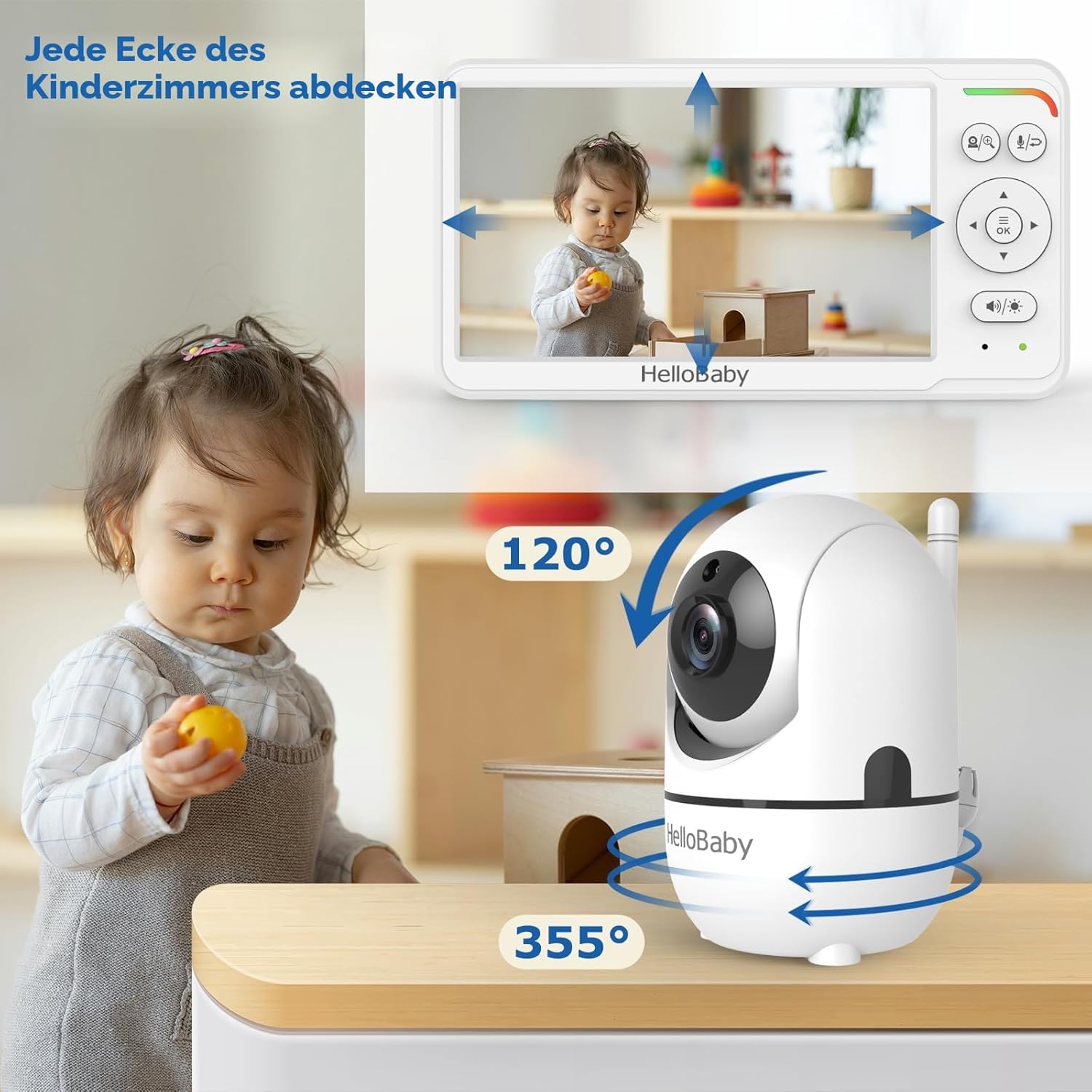 Thumbnail 6 de HelloBaby HB6560 Babyphone mit Kamera
