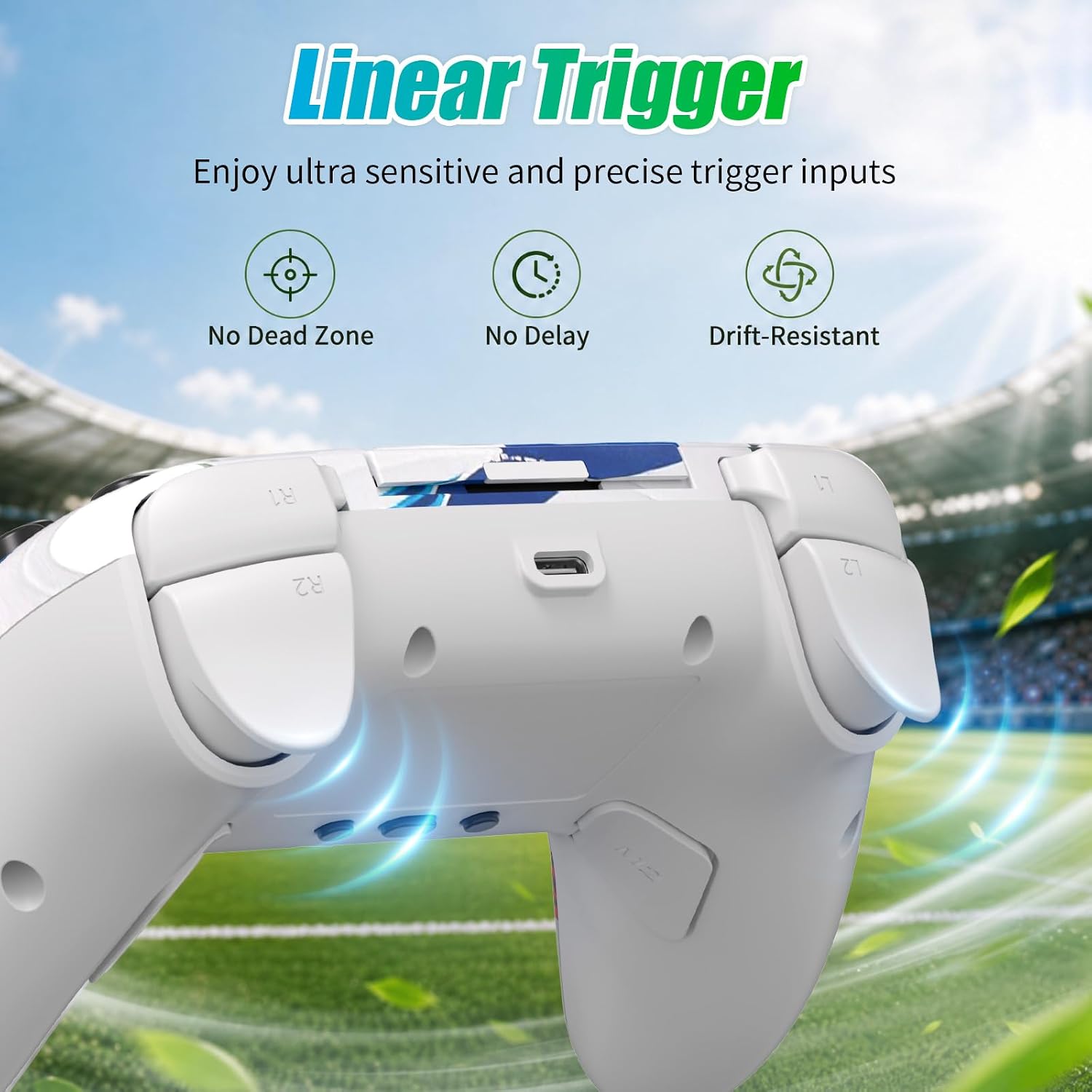 Thumbnail 6 de YUYIU Wireless Controller P5 World for PS5, Hall Effect Sticks, 1500mAh Battery