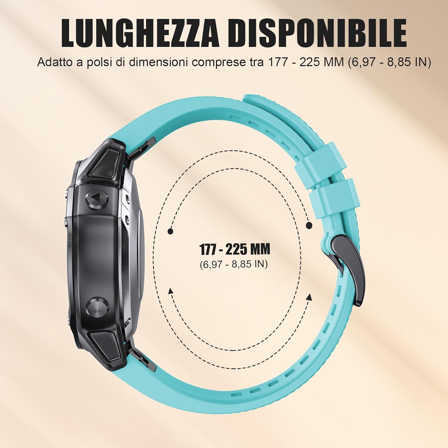 Thumbnail 3 de Cinturino 22 mm per Garmin: compatibile con Fenix, Forerunner, Instinct e altri, stile e comodità