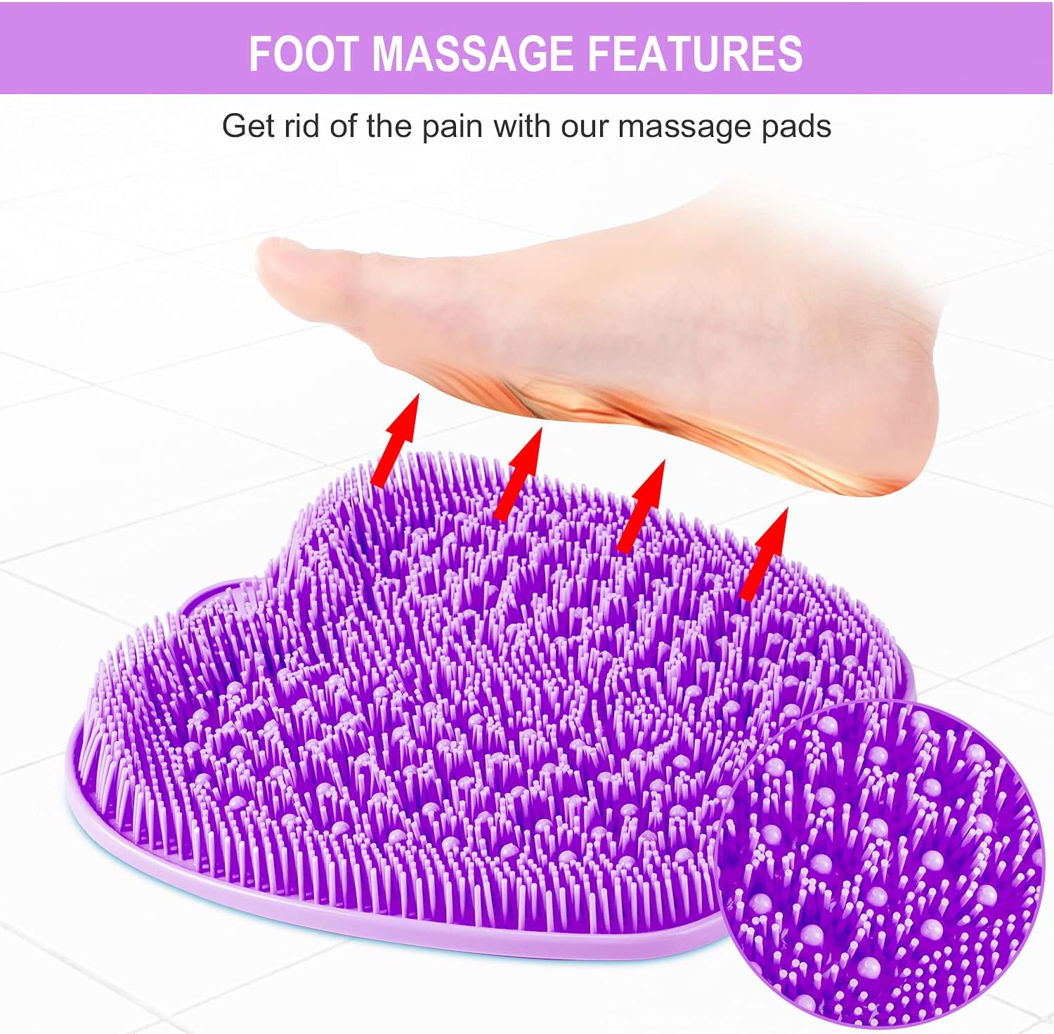 Thumbnail 4 de BESKAR 074c499c-0666-4252-b922-96e69b84254c XL Shower Foot Scrubber Mat